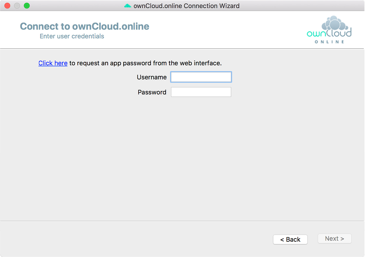 Install ownCloud.online desktop client step 3
