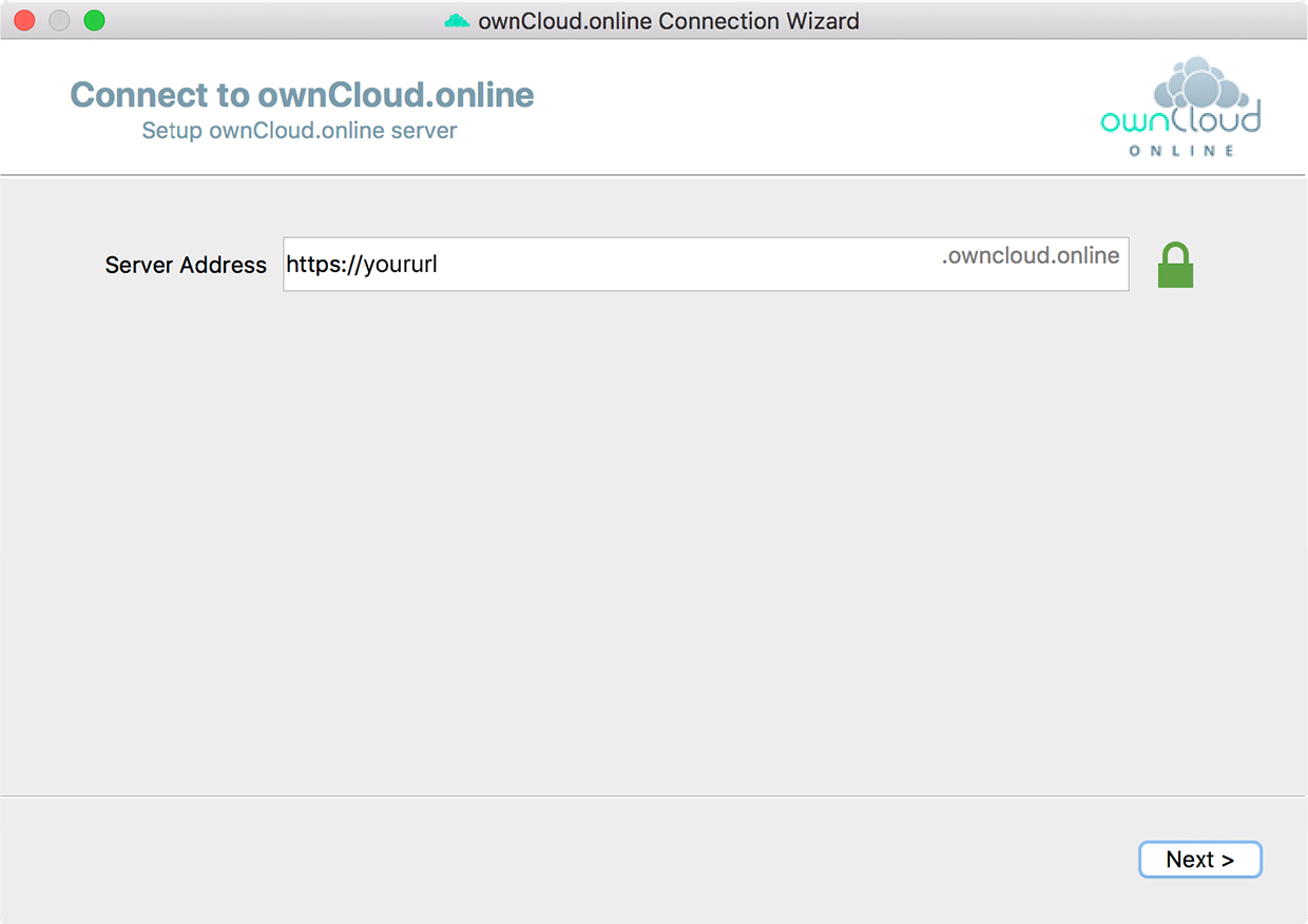 Installing the desktop client – step 2