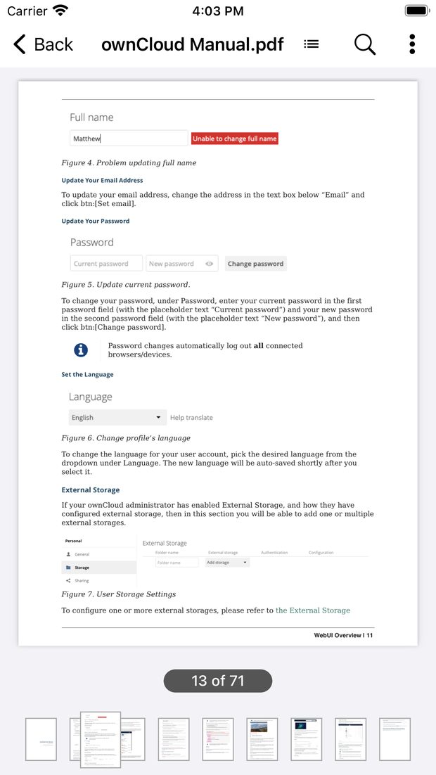 PDFs with a page overview